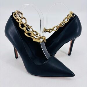 Express Vintage Y2K Avant Garde Rockstar Girlfriend Chain Link Heels Stilettos